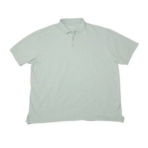 Orvis Men's XL Polo Shirt Green Striped Short Sleeve Pima‎ Cotton/Elastane